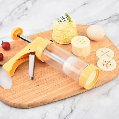 Пресс для печенья с 16 дисками 6 насадками для украшения Домашняя DIY машина для приготовления печенья Набор инструментов для глазури для торта Кухонные принадлежности для выпечки