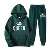 Men's Plus Size Hooded Sweatshirt & Jogger Set - Thickened Casual Sportswear for Autumn/Winter