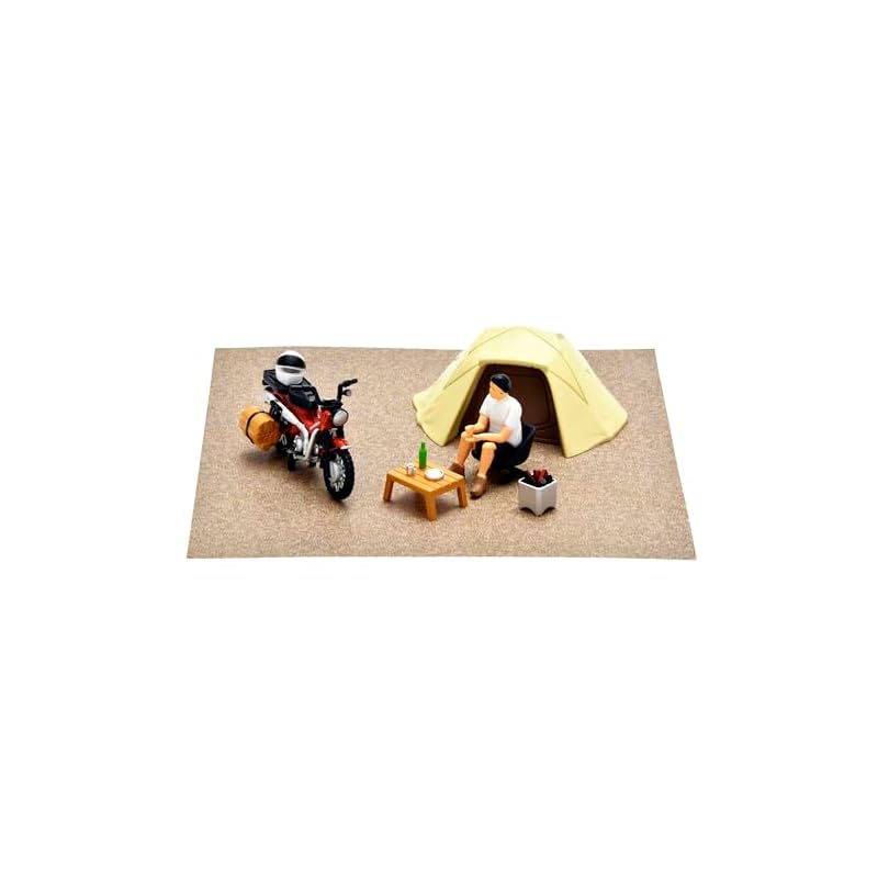 TOMYTEC GeoColle 64 #CarSnap 30a Одиночный кемпинг Honda CT125-Hunter Cub с ABS-смолой-ПВХ Фигурка-Набор аксессуаров (Окрашенный, Частично собранный) 334583