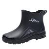 2025 Fashion Short Water Shoes Men's, Light and Wear-resistant Rubber Shoes Kitchen Non-slip Low-top Waterproof Rain Boots Men