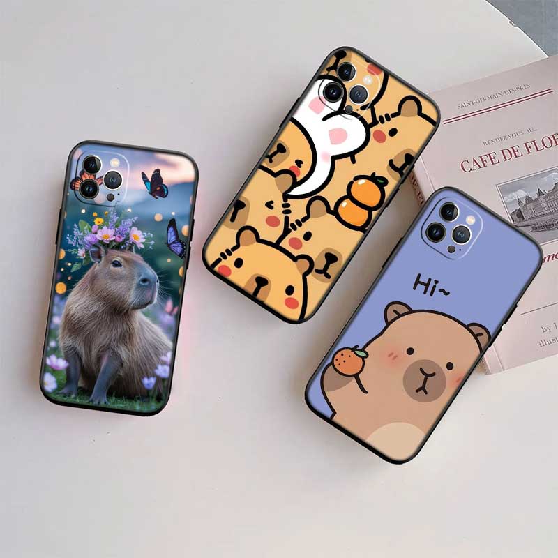 Мультяшный чехол-арт с капибарой для Motorola Moto Edge 60 60s 70 G86 G56 G54 E14 G04S G45 G54 G64 S30 S50 X30 X40 X50 Ultra Pro Power