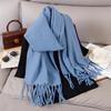 Luxury 2 Colours Cashmere Scarf Women Autumn Winter Shawl Pashmina Handkerchief Lady Pareo Soft Outdoor Windproof Travel Bufanda
