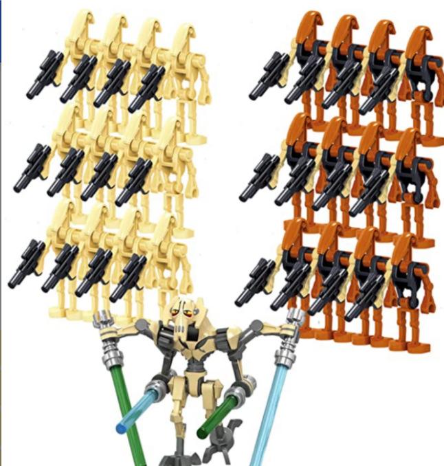 Star Wars Battle Droid Building Blocks Toy Figure Set for Boys, DIY Assembly Puzzle Bricks Kit, Bagged Multiple Styles