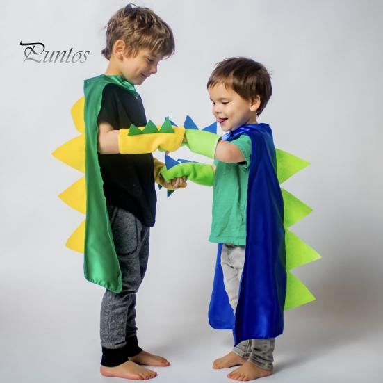 Костюмы Детский костюм накидки динозавра Тонкая работа Удобно носить Создать атмосферу Косплей Наряды для вечеринок на Хэллоуин Косплей