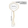 SHIXIN Sexy Flat Snake Chain Long Necklace for Women Punk Gold Color Cross Tassel Chest Necklace Luxury Neck Jewelry Banquet