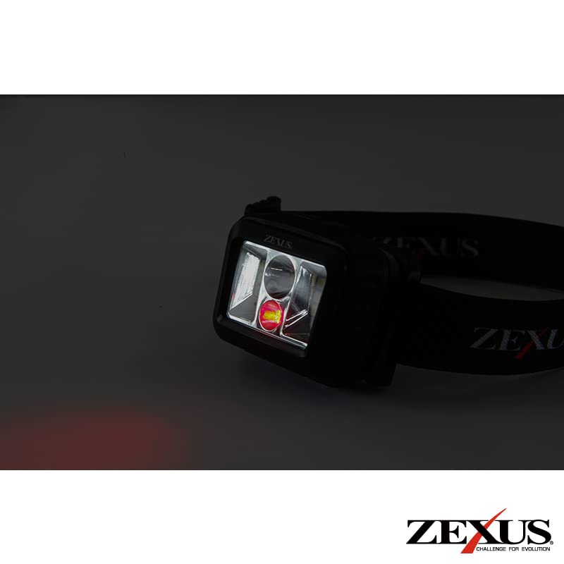 Светодиодный фонарь Fuji Lighting ZEXUS с перезаряжаемым аккумулятором 560 основных светодиодов Время работы до 20 Перезаряжаемый налобный фонарь для рыбалки ZX-190 ZR-01 (Макс. Люмены, Время