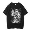 Хлопковая футболка JoJo's Bizarre Adventure для подростка 80-х корейская одежда Цифровая футболка Поп-культура харадзюку графика Ретро 2000-х Y2k2