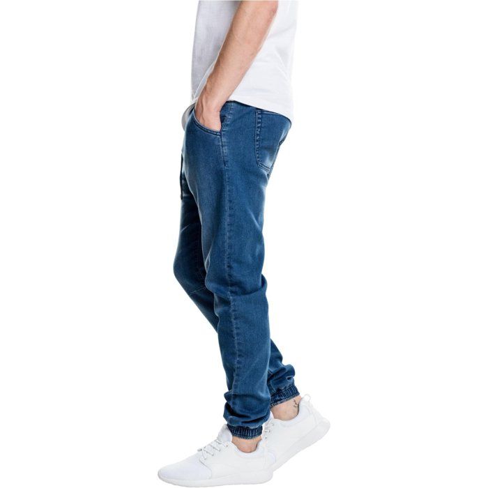 Pantalons Jogging - Urban Classics - Denim Tricoté - Bleu - Homme - Fitness