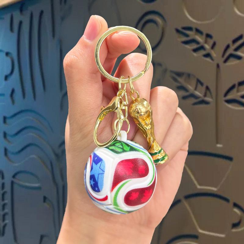 2026 FIFA World Cup Trophy Keychain Souvenir—A Perfect Gift for Male and Female Soccer Fans, Bag Charm