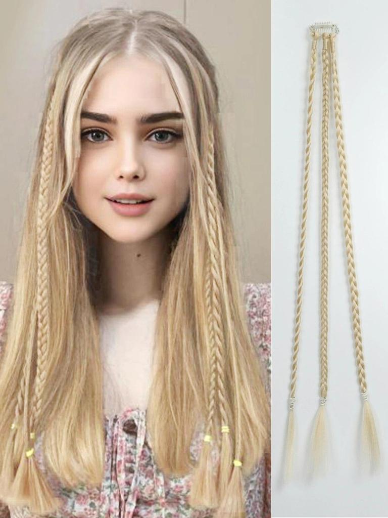 ALAN EATON 20-дюймовый синтетический парик, косы с зажимом, боксерская коса, дреды, наращивание волос на клипсе, грязные косички, боксерская коса, термостойкая