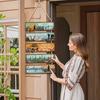 Настенный декор для улицы, Деревянная табличка с подвеской из пеньковой веревки, Ретро 5-панельный сшитый дизайн, Деревянный настенный декор «Приключения и кемпинг» для крыльца, кемпинга