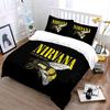 Nirvana Love Buzz Bee Print Bedding Duvet Cover Set Duvet Cover Pillowcases  (1*Duvet Cover 2*Pillowcases, without duvet insert)