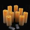 Outdoor Waterproof Flameless Candles Battery Operated LED Pillar Candle with Remote Timer for Home Wedding Holiday Decor