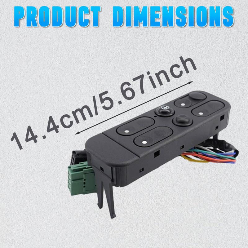 7 and 7 Pins Left Hand Drive Window Regulator Switch Plastic and Metal 90312109 1240600 Fit For Opel Vectra 1988-1995