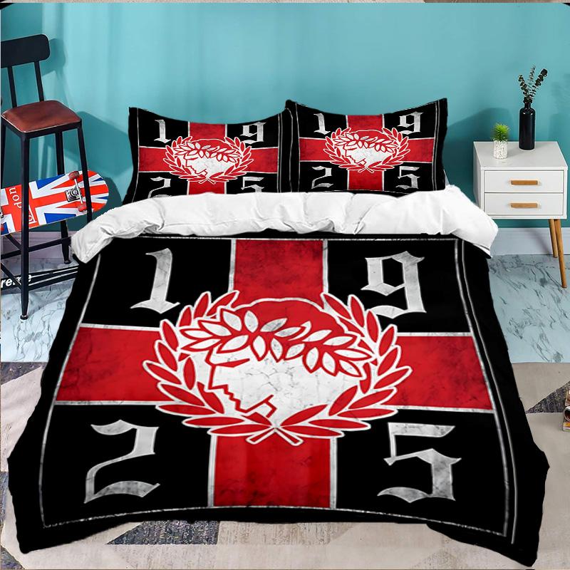 Olympiacos Fc Crest Emblem 3PCS Bedding set,Ideal for 1pc Duvet Cover And 2pcs Pillowcases Perfect for Fan gift,Ideal for Bedroom, Dormitory