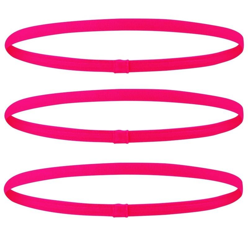 3Pcs/Set Sports Headband Elastic Outdoor Non-slip Yoga Sweatband Women Gym Running Yoga Hair Band Football Tennis Headwrap