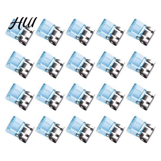 Compact Document Clip Transparent Metal Push Clips with Storage Case Multi-Purpose Binder for Pants Buckle Folder Hem Book Documents Reusable Colorful