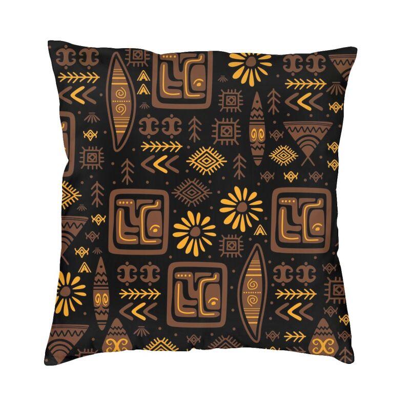 Aztec Tribal Pattern Cushion Cover Doublesided 3D Printing Ethnic Bohemian Floor Pillow Case Living Room Pillowcase Home Decor