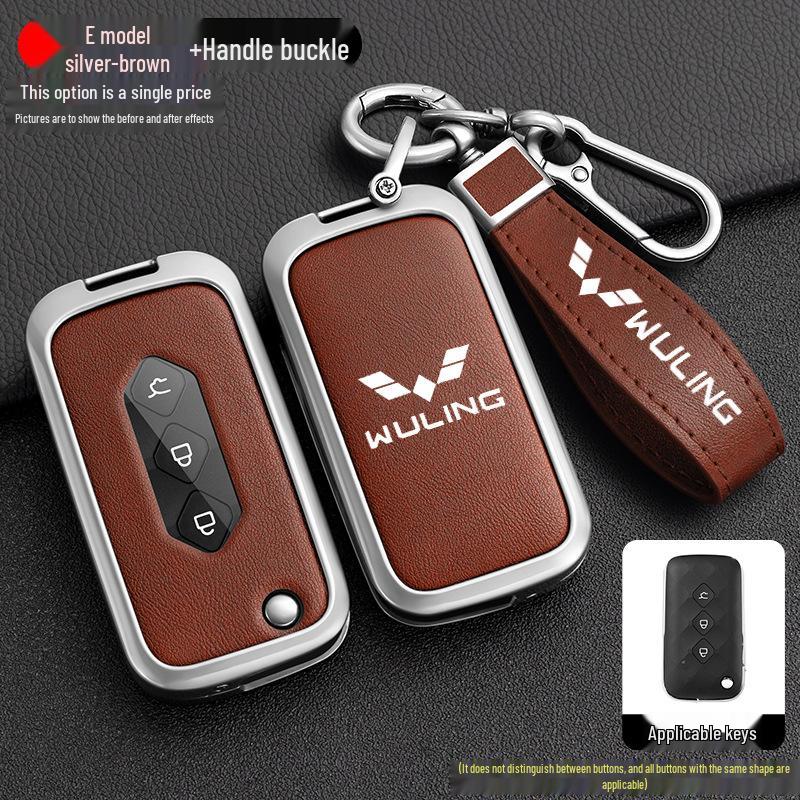 Wuling Xingchen 2022 Key Cover for 21 Jiachen Xingyao Edition - Metal Folding Car Key Shell with Buckle
