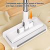 Lazy Mop Stainless Steel Ergonomic Handle Floor Scrubber Mop with 2 Absorbent Velvet Clothes