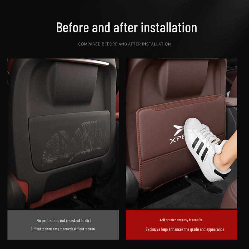 Interior Decoration Supplies for Xpeng P7, P5, G3i/G9: Rear Seat Kick Mats