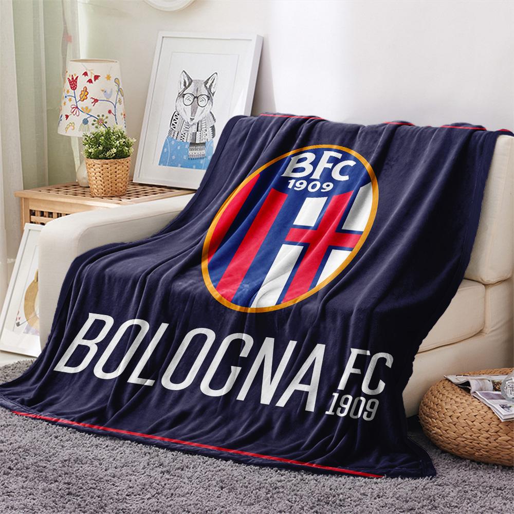 AS Bologna Calcio  Print Flannel Blanket, High quality Comfortable for All Seasons, Home Decor, Warmth and Comfort