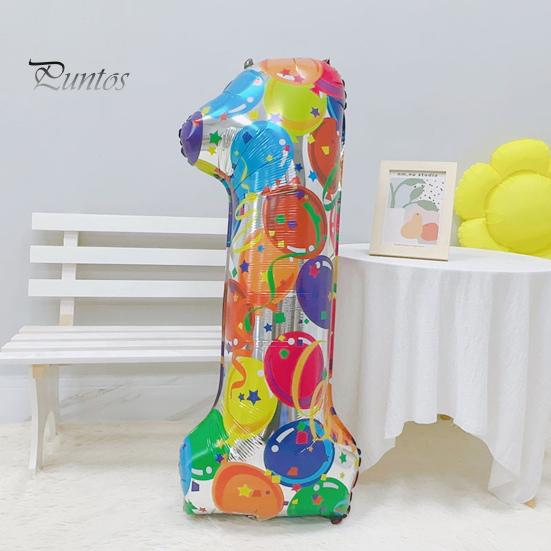40-дюймовый воздушный шар с номером из алюминиевой фольги, красочный 2024 Новый год, большой размер, воздушный шар, украшение для праздника, товары для вечеринок