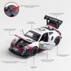 Porsche 911 GT3 RSR Match Version Моделирование Литые игрушечные машинки Звуки и свет Инерционный автомобиль 1:32 Сплавная Модель Суперкара