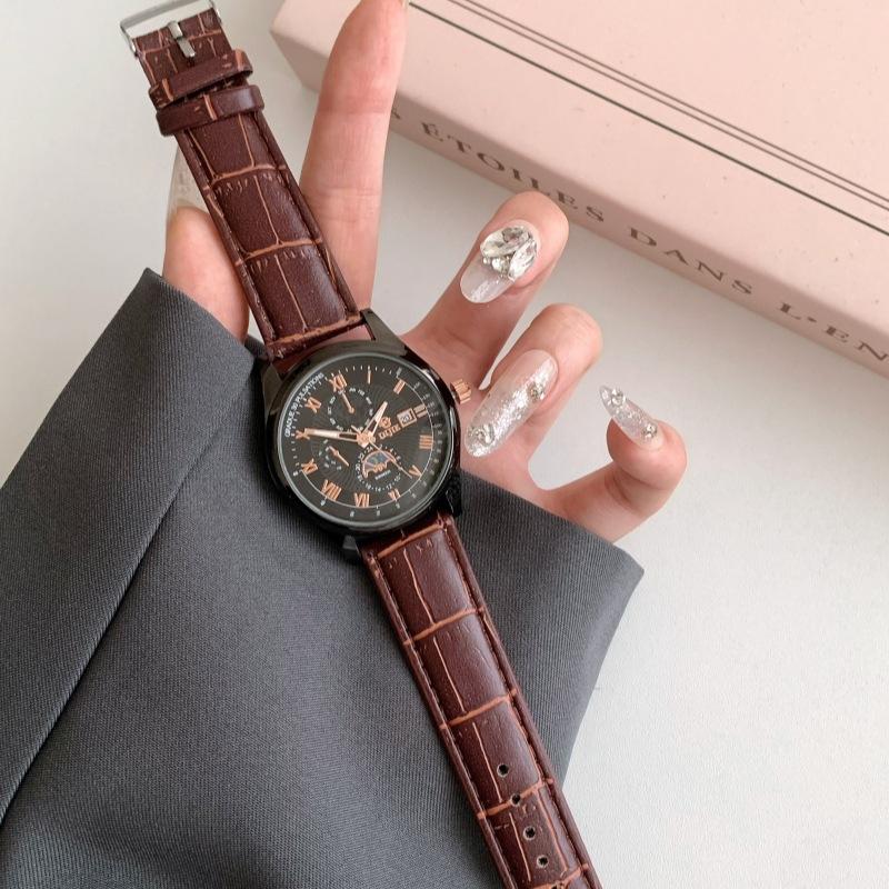 Teen Handsome Watch Male And Female Student Party High Value Fashion Fried Street Cool Round Dial Male