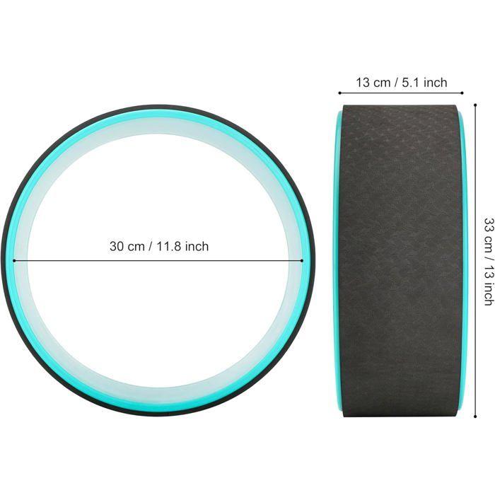 Колесо для йоги - EXERZ - Модель 33 см - TPE и ABS - Зеленый/Черный - Улучшает гибкость