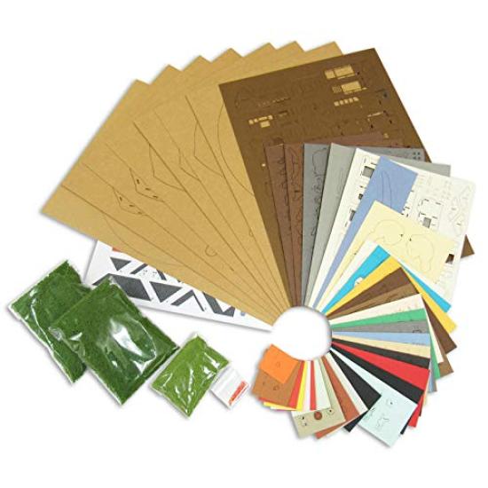 Sankei Studio Ghibli Series Мой сосед Тоторо Диорама Полная Тоторо Бумажная поделка MK07-35