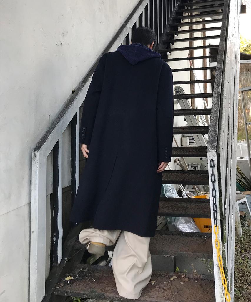 Intempomood Cashmere Blend Handmade Mac Coat_Dark Navy