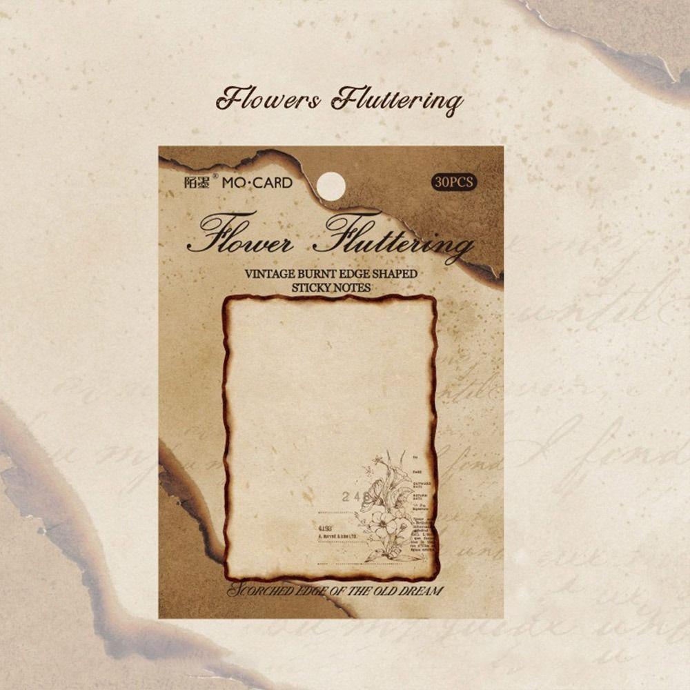 Самоклеящиеся стикеры Винтажная серия Обожжённый Отрывной блокнот Список дел Блокноты Студент