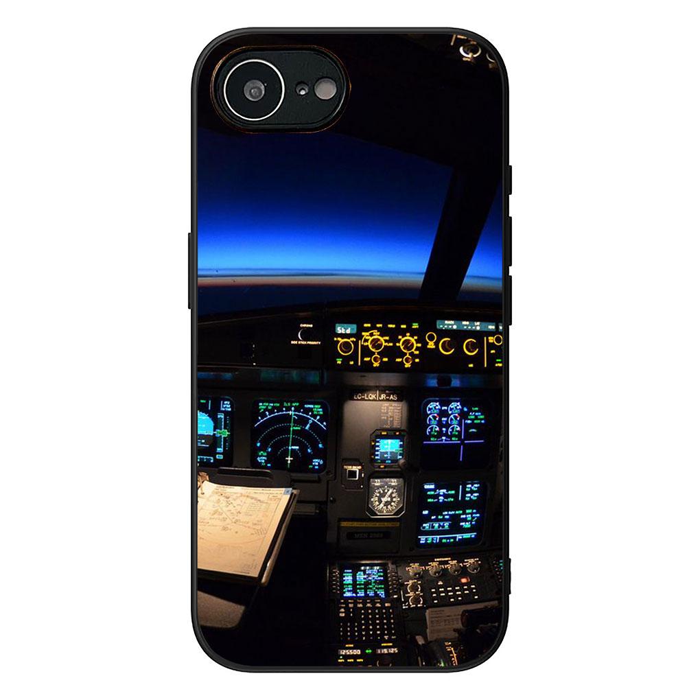 Silicone Cover for Xiaomi Redmi 15 9A 9C NFC 7A 9T Note 9 8 7 8T 15c A5 4G 5G Phone Case Aircraft Travel Cockpit Fly Airplane