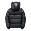 New Black Gold Cotton-padded Men's Winter Thickened Warm Windproof Cotton-padded Jacket Couples Hooded with Casual Cotton-padded Jacket