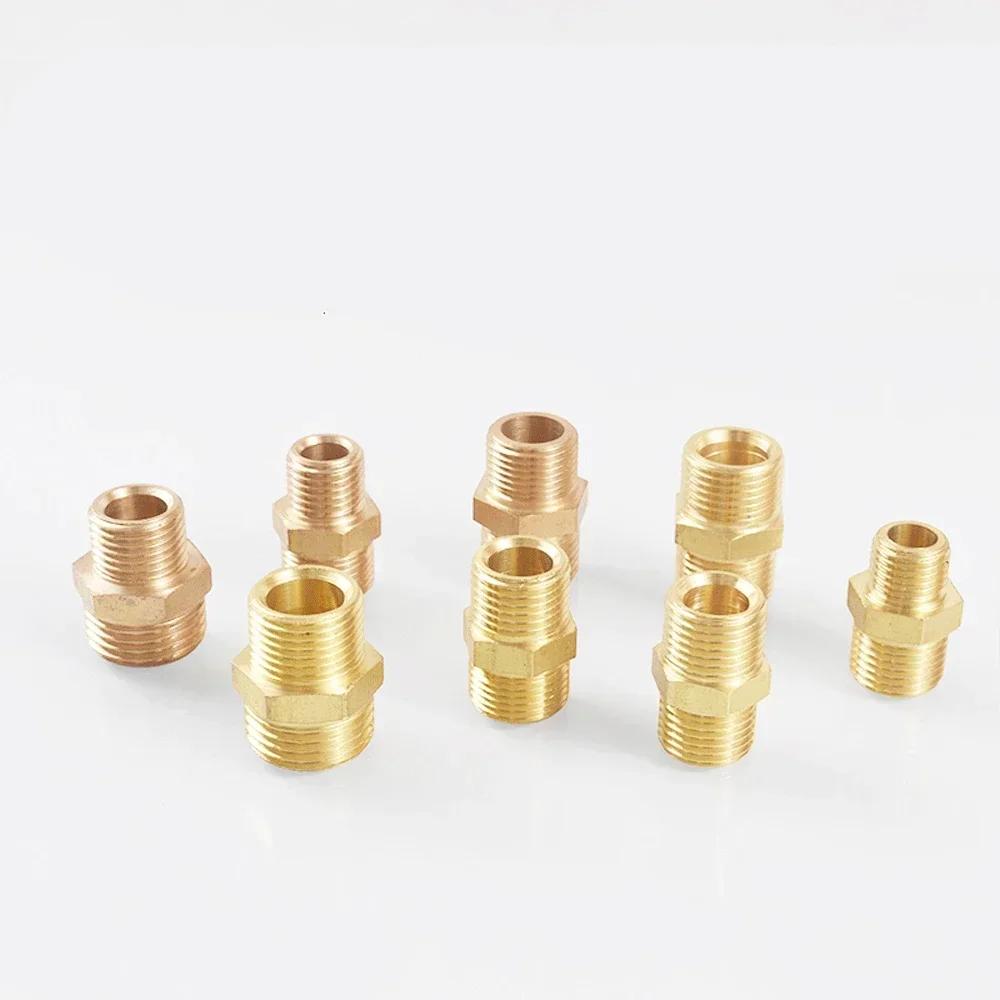 М8 М10 М12 М14 М16 М18 М20 Метрический x 1/8" 1/4" 3/8" 1/2" 3/4" BSP Наружный Латунный Шестигранный Ниппель Соединитель Трубный Фитинг Муфта