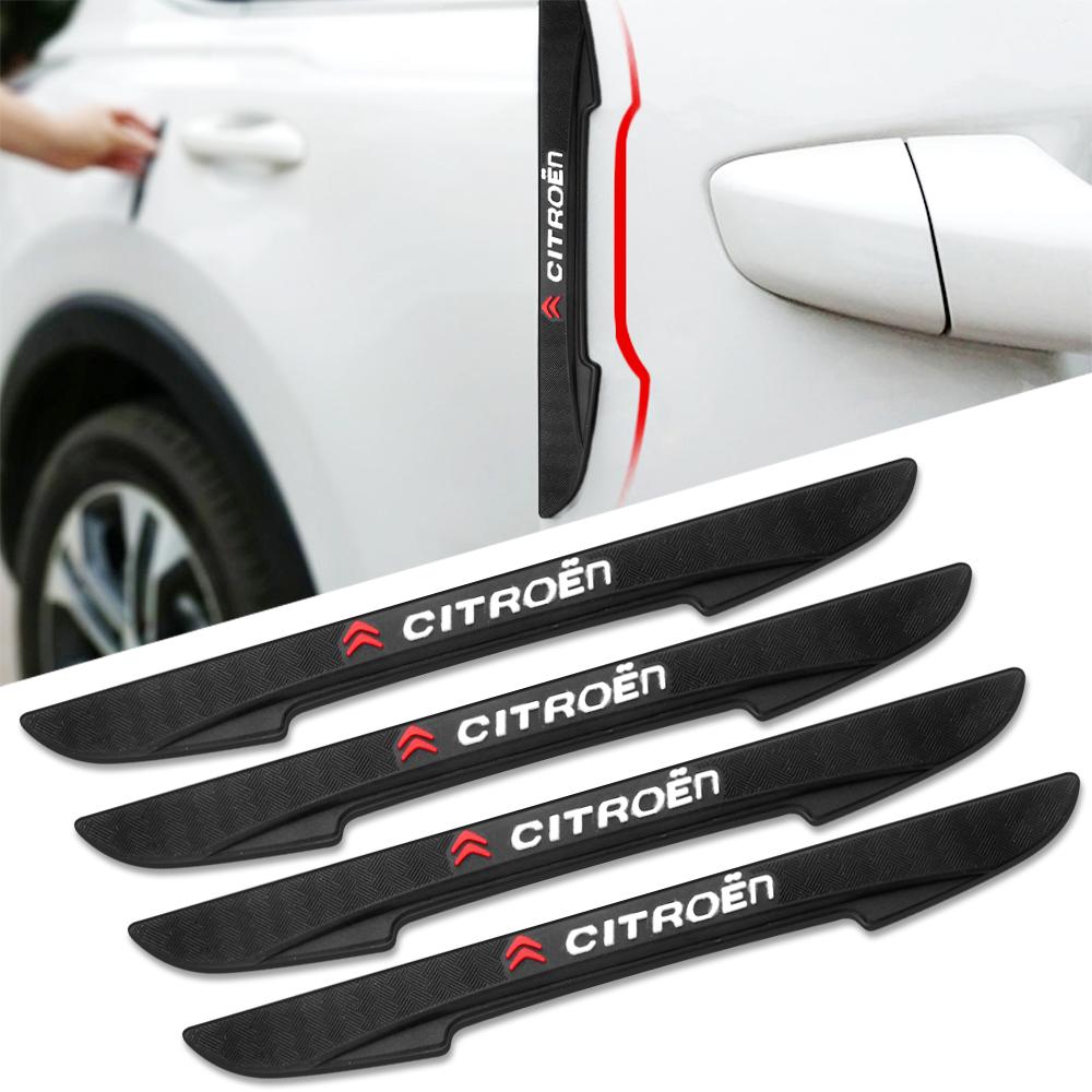 4Pcs Premium Rubber Car Door Edge Protectors Anti-Collision Strips for Citroen (Fits C1, C2 C3 C4/C4L, C5-C8, DS3-DS6) DS5LS DS6