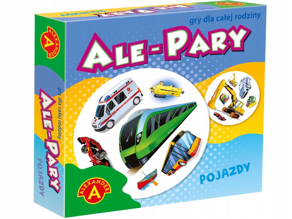 Alexander Card Game ALE pairs vehicles Family memory logic cards