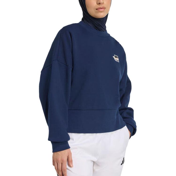 Adidas Free Shipping With AdiClub Cat Patch Graphic Sweatshirt