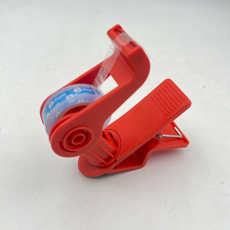 Tape Dispenser Desk,Wrapping Cutter With Clip - 360 Degree Rotating Tape Cutter - For Home School Workshop Classroom Warehouse