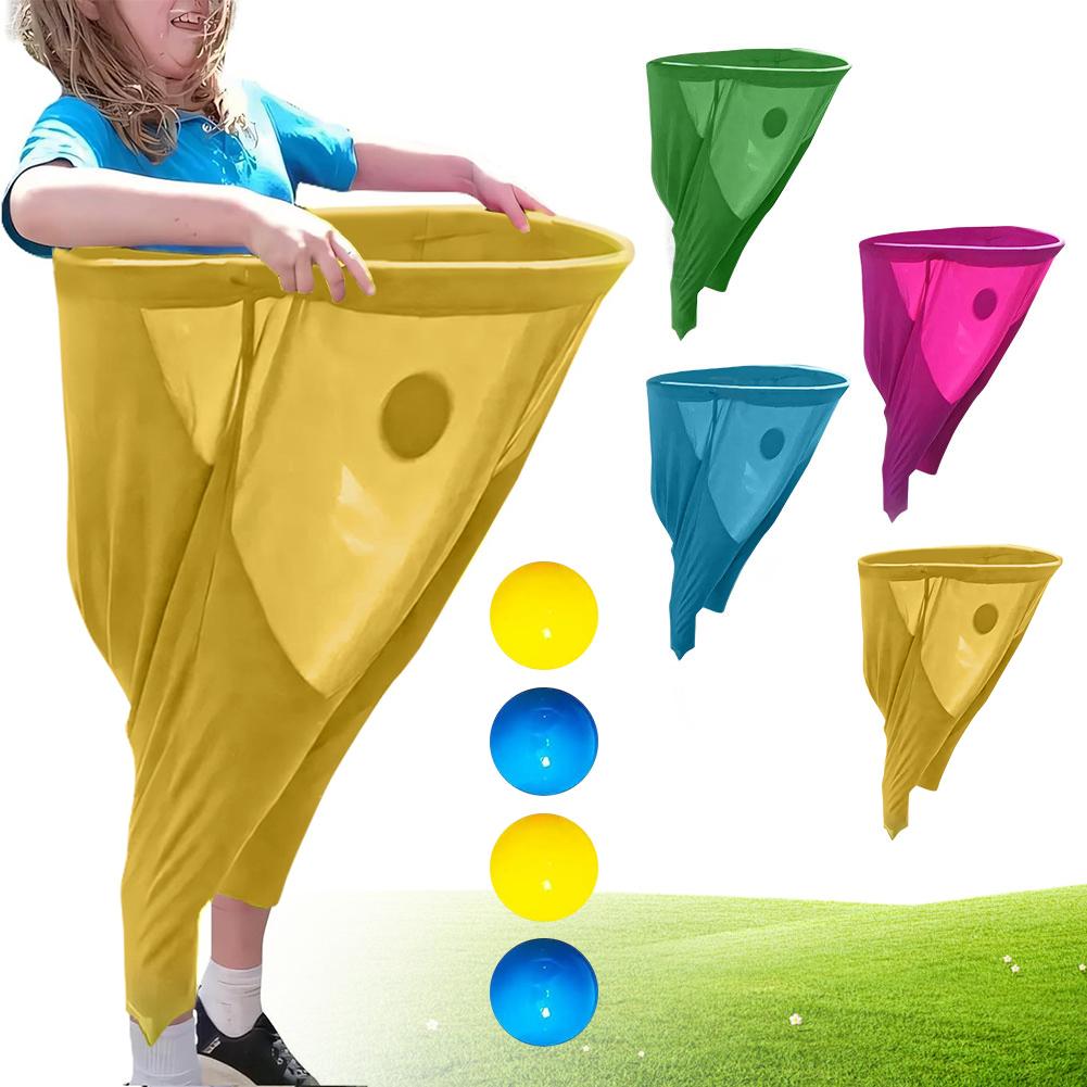Granny Pants Field Family Reunion Game with 4 Bouncy Balls Freaky Party Game with Oversized Pants for Adults Family Activities