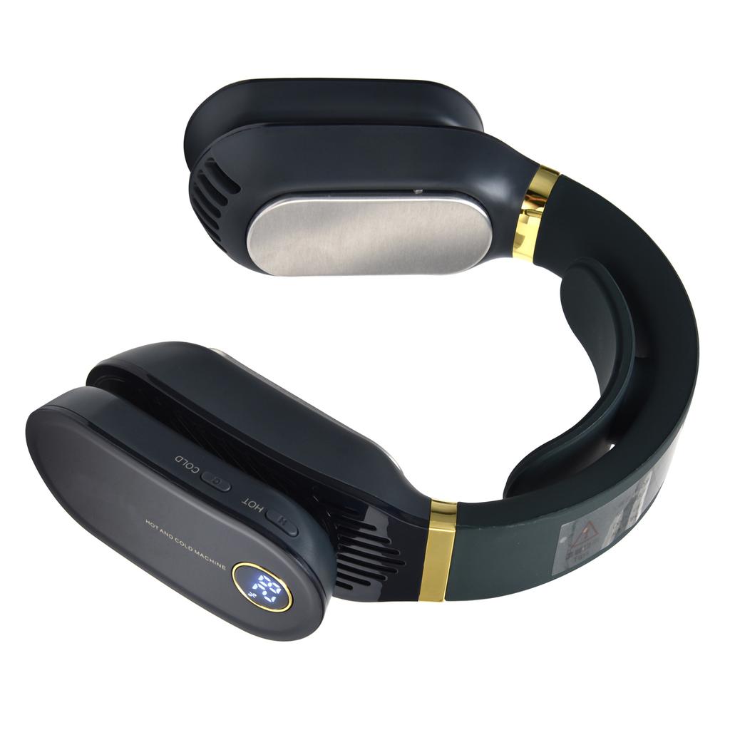 Светодиодный вентилятор на шею, безлопастной вентилятор с функцией обогрева и охлаждения, низкий уровень шума, 3 скорости