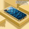 Абстрактное геометрическое искусство для iPhone 17Pro Max 16 17 Pro 15 Pro 14 13 Plus 12 Mini 11Pro Max XR 16E 17Air Золотой стеклянный чехол для телефона