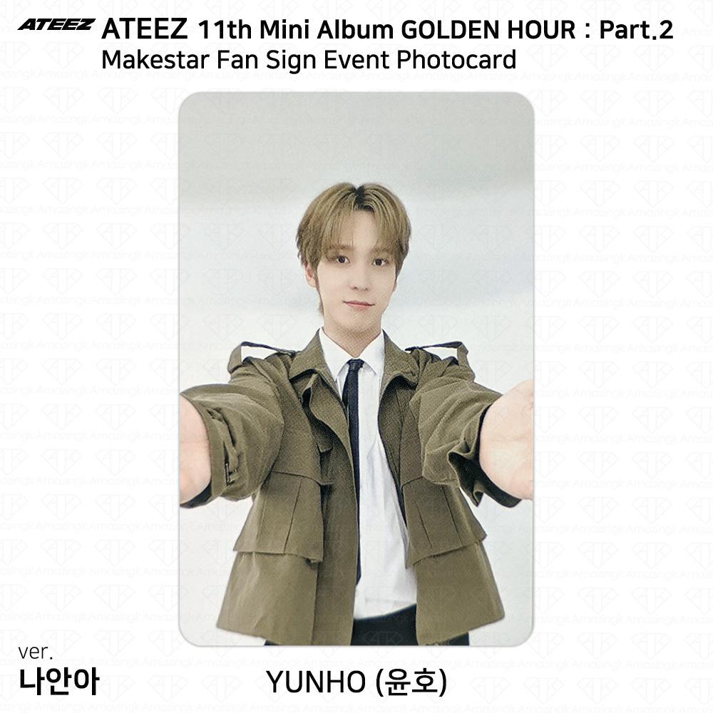 ATEEZ Фотокарточка мероприятия «Золотой час. Часть 2» Makestar Fan Sign