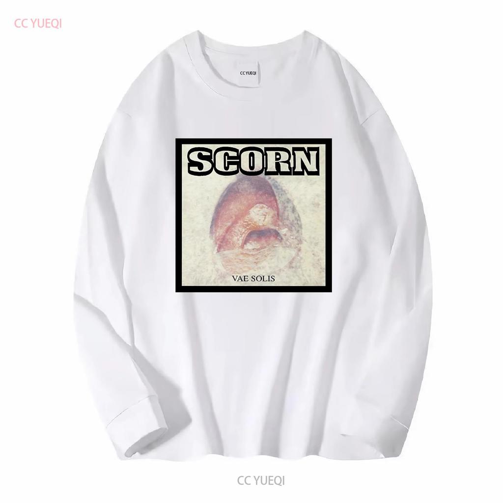 SCORN Футболка Vae Solis Мужская Хлопок Круглый вырез Промышленный Breakbeat с длинным или коротким рукавом винтажная Стирка Слегка homme Мягкий