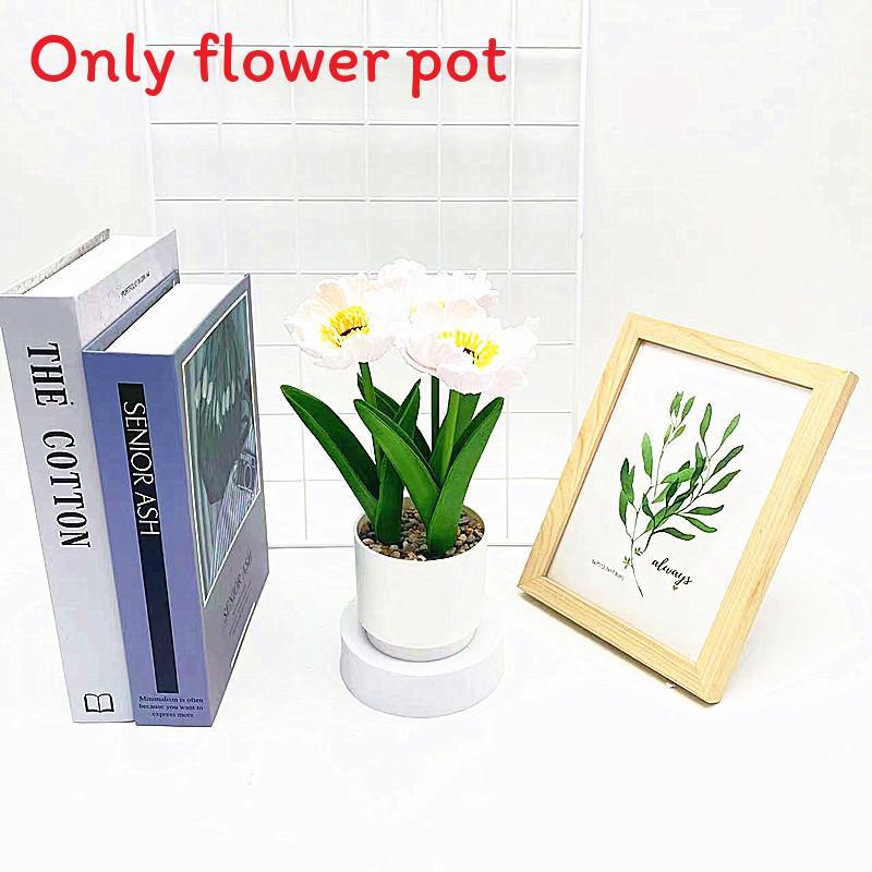 Multicolor Simulation Corn Poppy Potted Artificial Flower Ornament Desktop