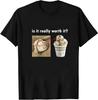 New Summer Top Humorous "Is It Really Worth It?" Design Print Women Tee with Many Korean Reviews Soft and Comfortable Fabric Tee