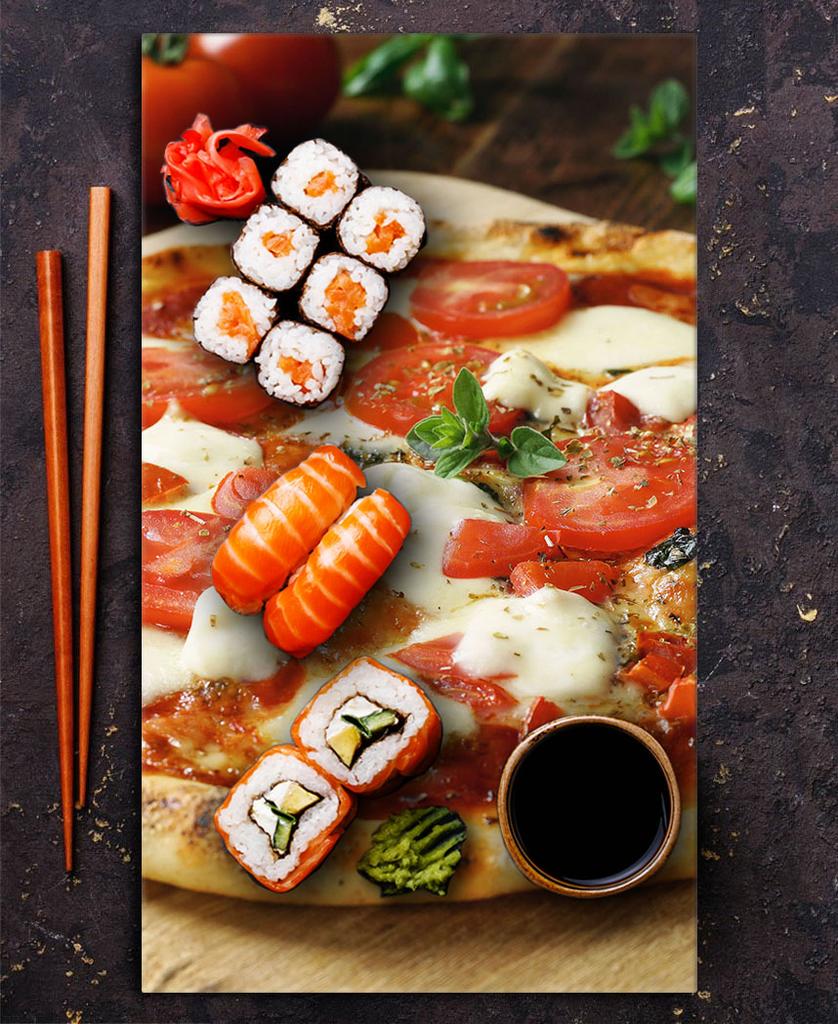 SZKLANA DESKA DO KROJENIA 30x52 Pizza