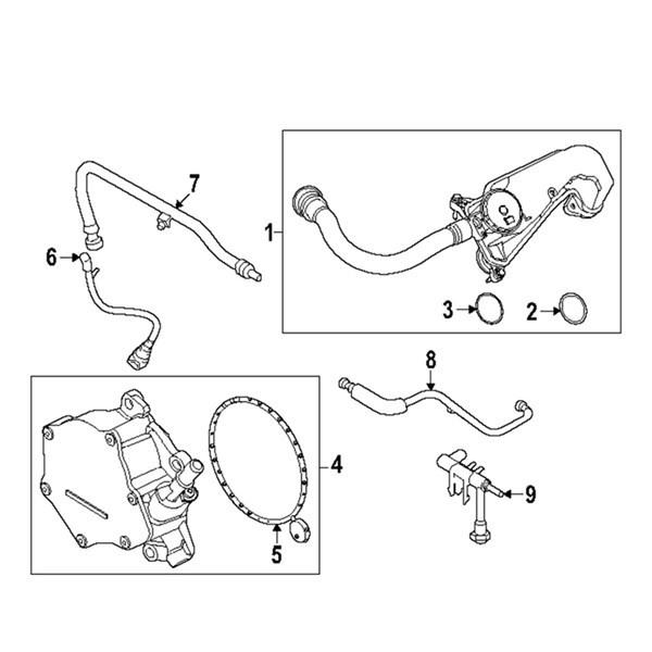 PC3Z-6A785-A: Compatible with 2020-2024 Ford Super Duty Oil Separator Assembly