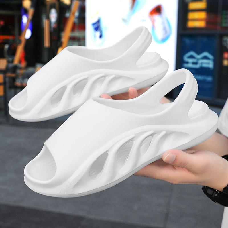 Модные стильные парные сандалии из ЭВА, нескользящие, для улицы, мужские тапочки, мягкие, удобные, легкие, мужские сандалии, тапочки, мужская и женская пляжная обувь